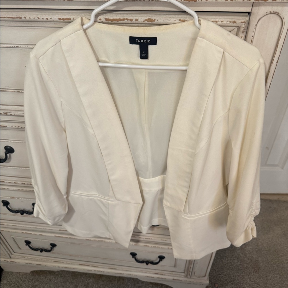 Torrid Women's Cream Jacket